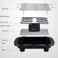 Metal Electric Barbeque Grill BBQ