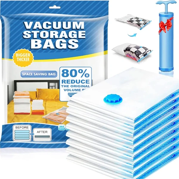 5 Pis VACUUM BAG WITH PUMP 5 pcs vaccume bag