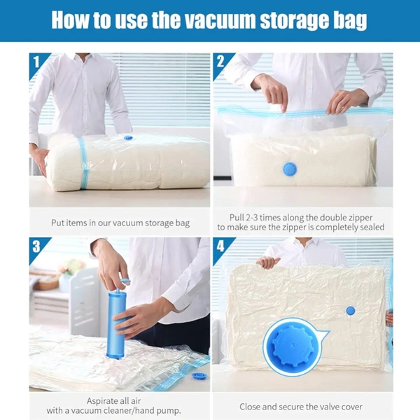 5 Pis VACUUM BAG WITH PUMP 5 pcs vaccume bag