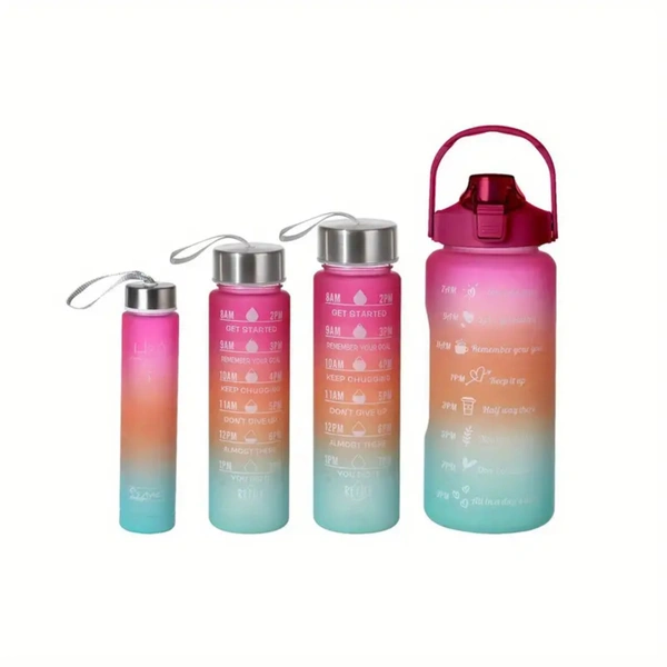 4 PCS MOTIVATIONAL WATER BOTTLE