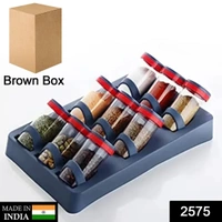 Kitchen Storage Plastic Hanging 9 pieces Jars, Spice Rack Masala Organizer with 3 Tier Container