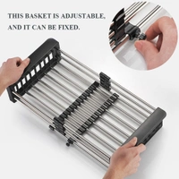 Adjustable Stainless Steel Kitchen Over Sink Racks Drain Dish Drying Rack