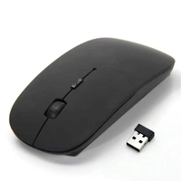 Slim Cordless Computer Mouse with Nano USB Receiver, 3 Adjustable DPI Portable Optical Wireless Computer Mice