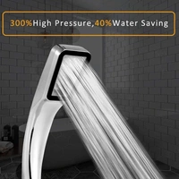 9394 High Pressure Shower Head,Wenini 300 Holes Handheld Showerhead Powerful Boosting Spray Bath Water Saving For Bathroom (1 Pc)