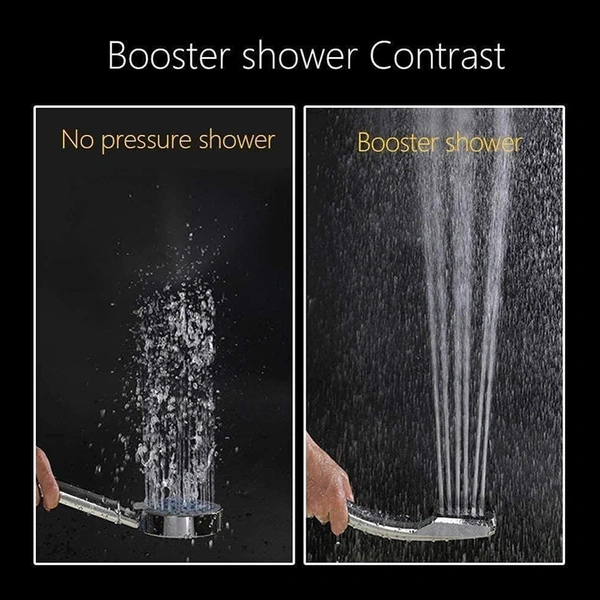 9394 High Pressure Shower Head,Wenini 300 Holes Handheld Showerhead Powerful Boosting Spray Bath Water Saving For Bathroom (1 Pc)