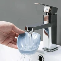 4006 Soap Dish Wall Mounted Soap Dish No-Drilling Soap Holder Self Draining Waterfall Soap Tray Bar Soap Holder for Shower/Bathroom Soap Holder for Shower Adjustable Removable Soap Holder
