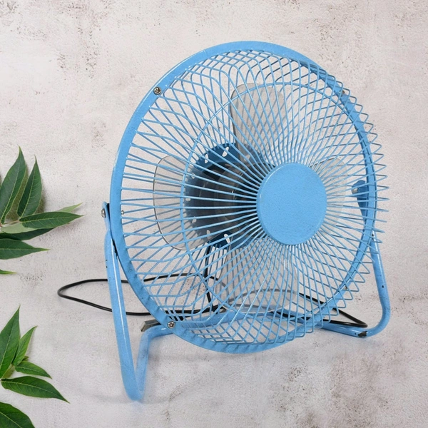 17679 Big USB Table Desk Personal Metal Electronic Fan, Compatible with Computers, Laptops, Student Dormitory, Suitable For Office, School Use (1 Pc)