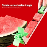 7160 Stainless Steel Washable Watermelon Cutter Windmill Slicer Cutter Peeler for Home/Smart Kitchen Tool Easy to Use