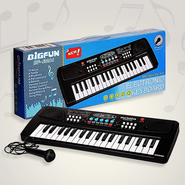 4515 Piano Musical Keyboard With Mic 37 Music Key Keyboard For Kids Toy 