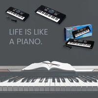 4515 Piano Musical Keyboard With Mic 37 Music Key Keyboard For Kids Toy 