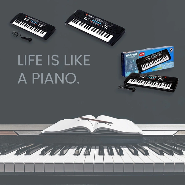 4515 Piano Musical Keyboard With Mic 37 Music Key Keyboard For Kids Toy 
