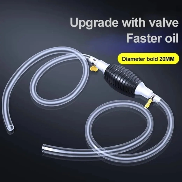 9085A Fuel Transfer Pump Kit, High Flow Siphon Hand Oil Pump, Portable Manual Car Fuel Pump for Petrol Diesel Oil Liquid Water Transfer Pump