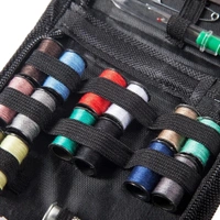 Multipurpose Portable Small Travel Sewing kit Box with All Accessories for Beginners Girls, Travelling Mini Sewing Supplies kit with Mending and Sewing Needles, Scissors, Thimble, Thread, Tape Pouch for Sewing Machine Kit Accessories Sewing Kit