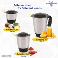 Blue Eagle Mini Diamond 500 W Mixer Grinder 3 Jars, Dual color-Purple + Black