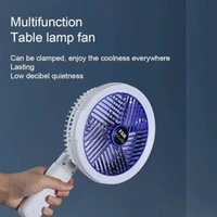 Multifunctional Usb Desk Fan Low Noise Personal For Hiking Home Office Clipped Fan