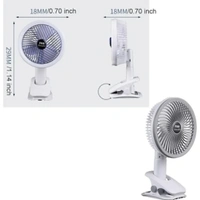 Multifunctional Usb Desk Fan Low Noise Personal For Hiking Home Office Clipped Fan