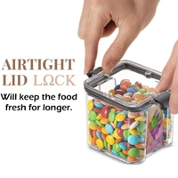 2763 4Pc Square Container 700Ml Used For Storing Food Stuffs And Items.