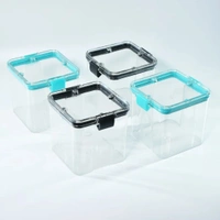 2763 4Pc Square Container 700Ml Used For Storing Food Stuffs And Items.