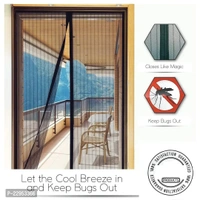 Mosquito Screen Door Net Curtain with Magnets | Magic Mesh Magnetic Screen Door net for Main Doors,