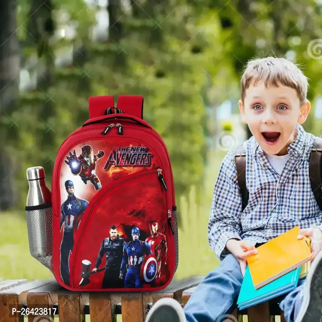 Unisex Junior School Bag Backpacks Cartoon Boy Girl Baby 3 7 Years Junior Champion Red
