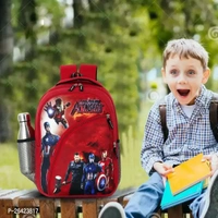 Unisex Junior School Bag Backpacks Cartoon/Boy/Girl/Baby/ (3-7 Years) - Junior Champion(Red)