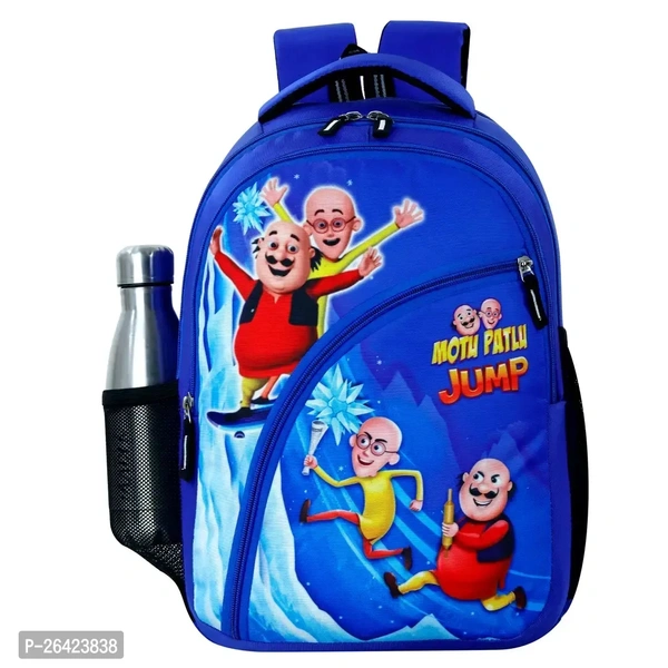 Unisex Junior School Bag Backpacks Cartoon/Boy/Girl/Baby/ (3-7Years) - Junior Champion(R-Blue)