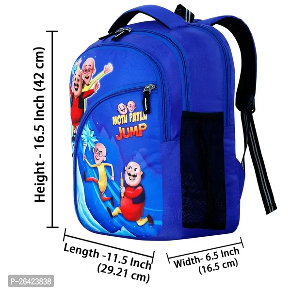 Unisex Junior School Bag Backpacks Cartoon/Boy/Girl/Baby/ (3-7Years) - Junior Champion(R-Blue)