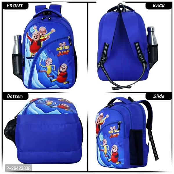 Unisex Junior School Bag Backpacks Cartoon/Boy/Girl/Baby/ (3-7Years) - Junior Champion(R-Blue)