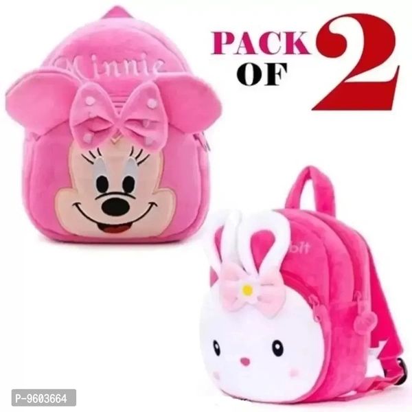 Backpack PINK MINNIE WITH KONGEE RABBIT PACK OF 2 (Pink)
