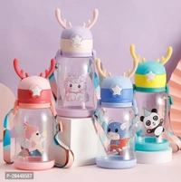 x pulse Deer horns for kids Drinking Water Bottles / Character Motifs / Cute Characters 600 ml Water Bottle (Set of 1, Multicolor)