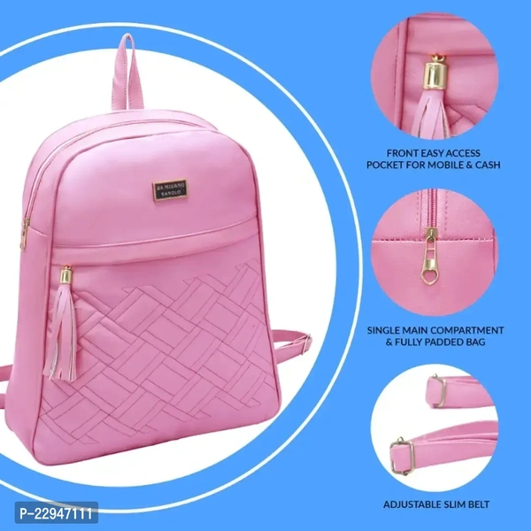 Classy Solid Backpacks for Women