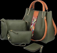 Classy Combo of 4 Solid PU Handbags For Women