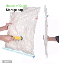 Vacuum Storage Bag, Travel Space Saver Bag, Clothing Storage Bags, Compression Sealer Bags with Ziplock and Hand Pump (50 x 60, 60 x 80, 70 x 100, 80 x 120 cm) - M