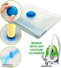 Vacuum Storage Bag, Travel Space Saver Bag, Clothing Storage Bags, Compression Sealer Bags with Ziplock and Hand Pump (50 x 60, 60 x 80, 70 x 100, 80 x 120 cm) - Xl