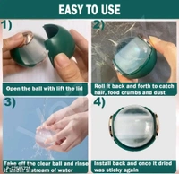Ball Lint Remover portable Roller Ball Sticky Reusable Washable for Clothes  hair Remover Ball Gel Lint Roller for Clothes Dust Pet Hair Fur Remover from Clothes Lint Remover Ball (Multicolor Pack 1)