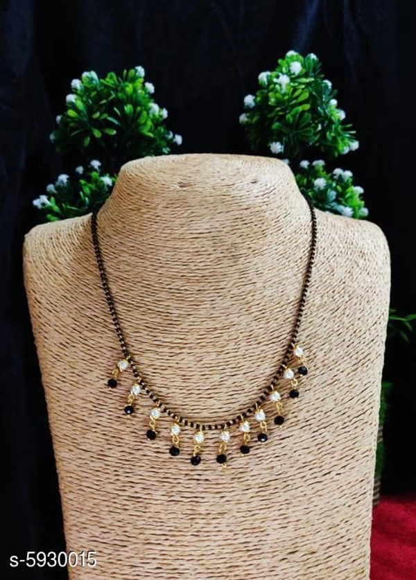 Latest Mangalsutra - black, yes