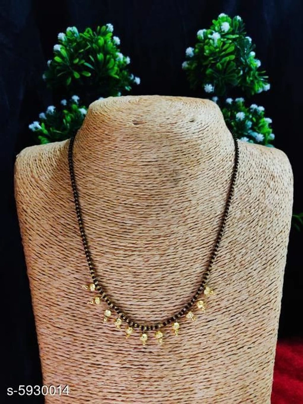 Latest Mangalsutra - black, yes