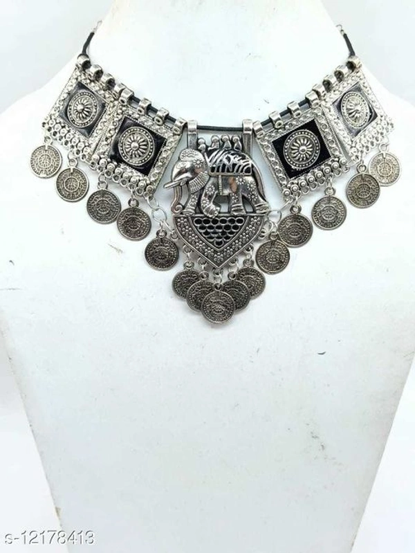 Elephant Coin Necklace - silver, yes