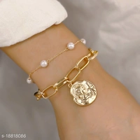 Double Layer Bracelet - gold