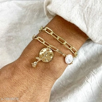 Double Layer Bracelet - gold
