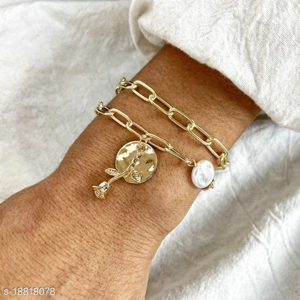 Double Layer Bracelet - gold