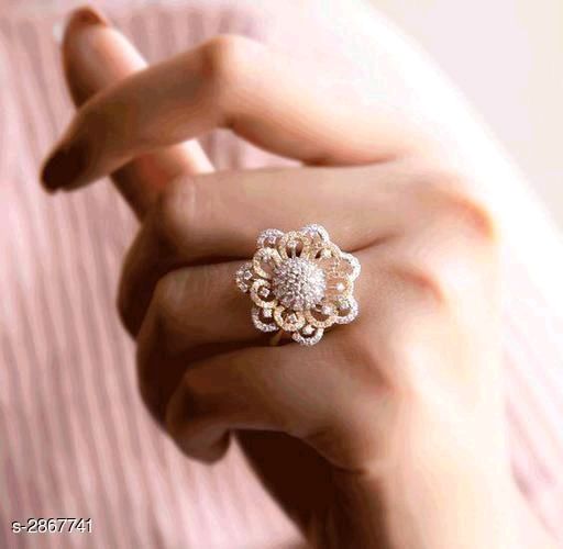 14k Solid Gold Floral Diamond Ring Designer Fashion Diamond Ring Modern  Design. | eBay