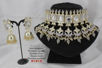 Kundan Polki Set - pink and green , free