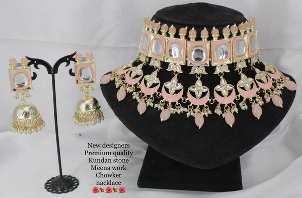 Kundan Polki Set - free, pastel green