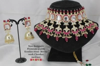 Kundan Polki Set - free, pastel green