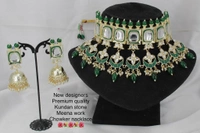 Kundan Polki Set - free, pastel green