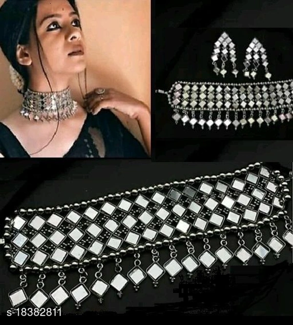 Mini Mirror Choker - silver, free