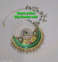 Kundan Nath Nosepin - green, free