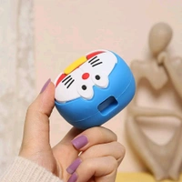 3D Doraemon Cartoon Charger & Cable Protector Case for iPhone 18W/20W Adapter & Lightning Cable – Silicone Protective Cover Set (1 Piece) - Doremon Blue, Doraemon Cover Protector