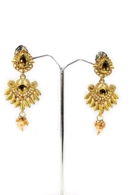 Gold Plated Anti Tarnish Jewellery Traditional Gold Plated Pearl Choker Necklace Set for Women | Bridal Jewelry Set with Earrings for Wedding & Festive Wear
 - Gold, Free Size ( Gold Plated )